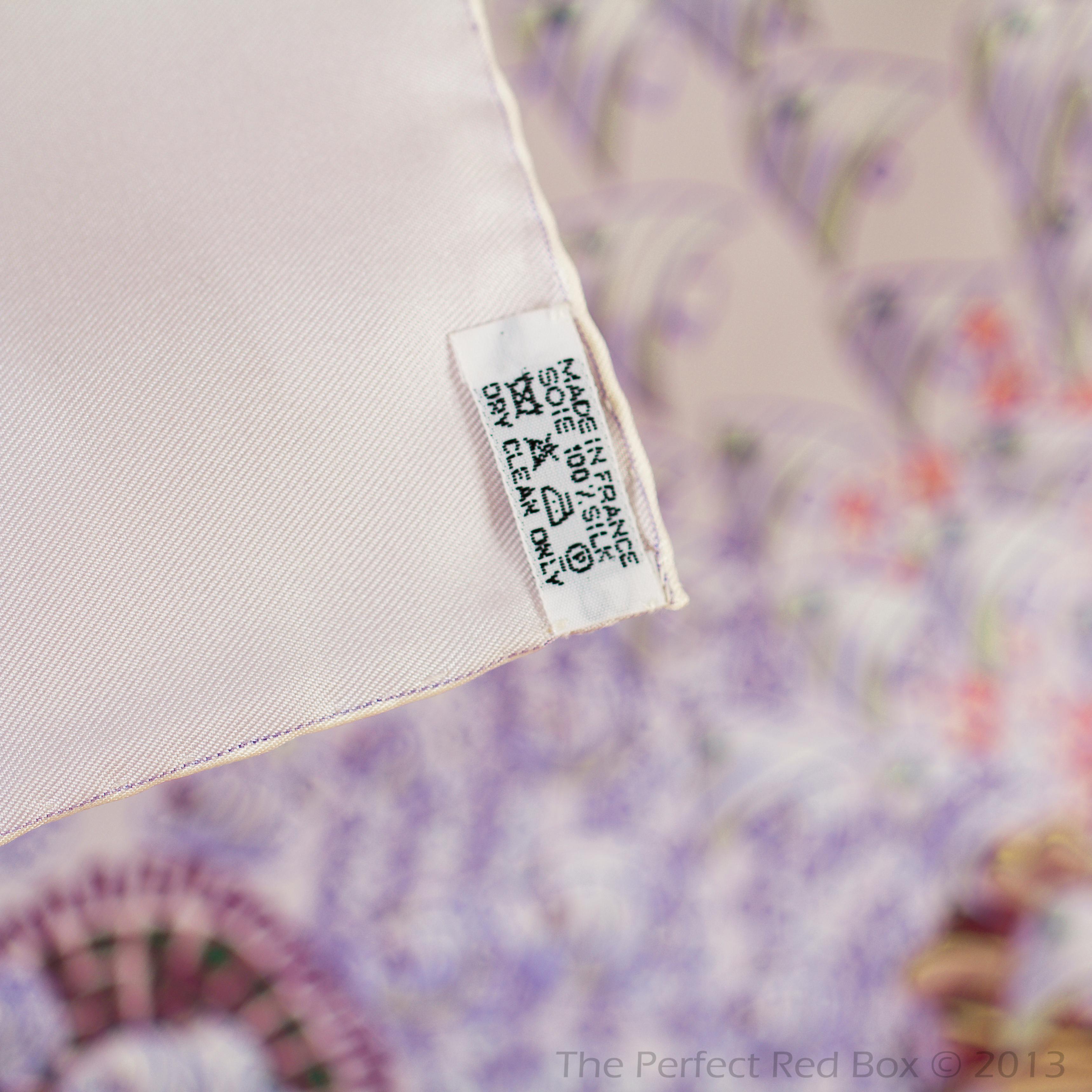 Gray Auth. Hermes Scarf Rencontre Oceane - White Lilac - Mint - RARE GRAIL!!