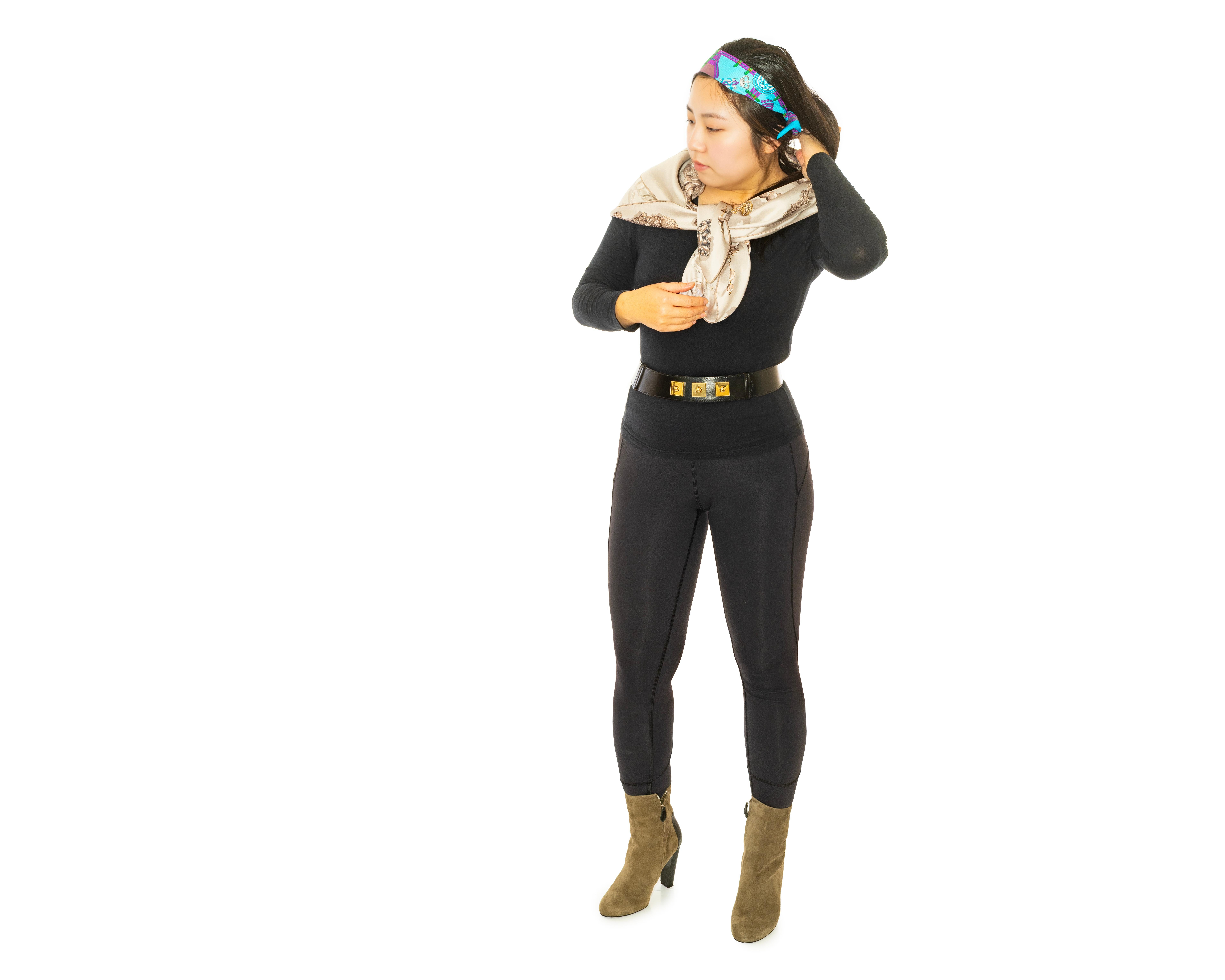 Aut. Hermes Bufanda Rêve de Corail - Blanc Sable Gris en venta 6