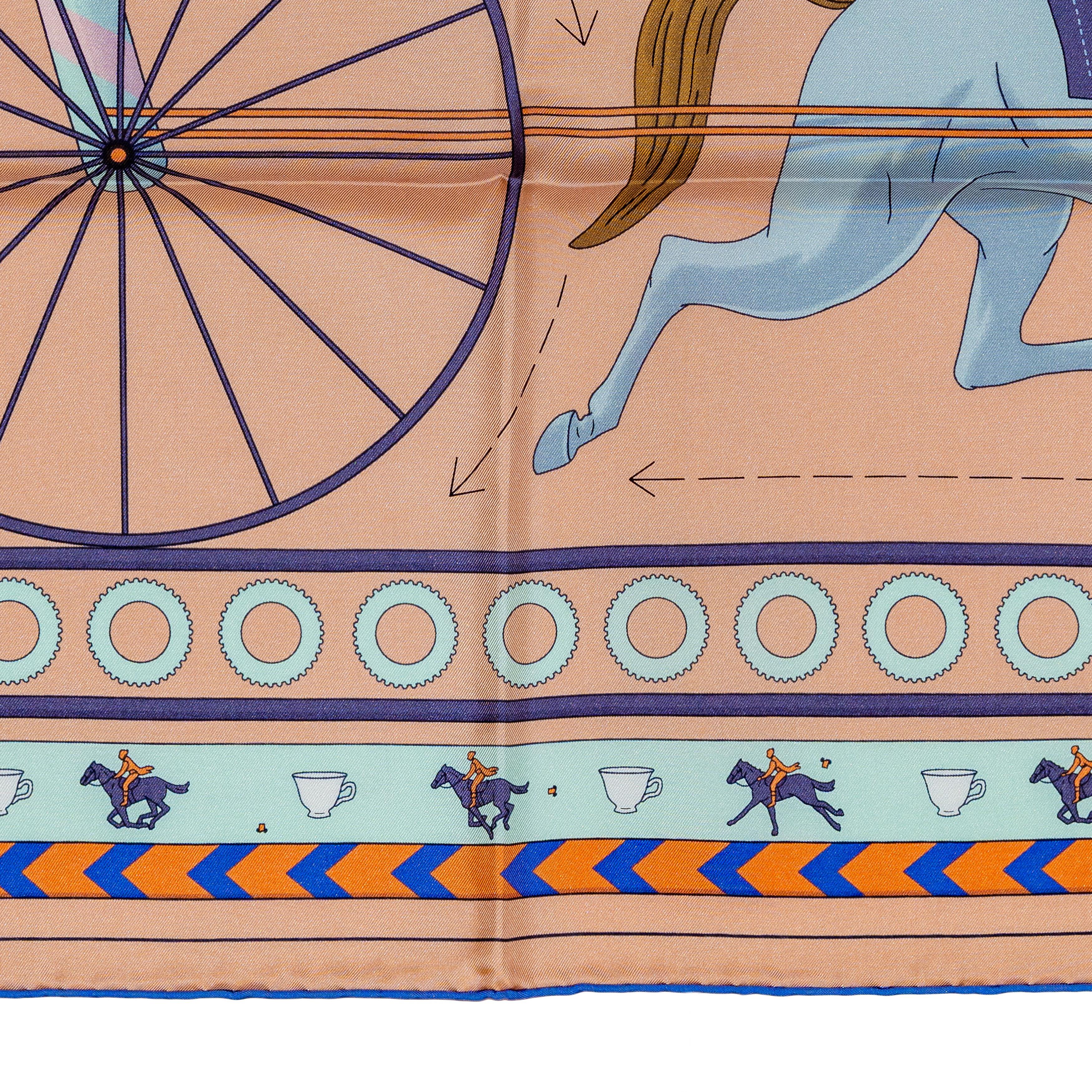 Auth. Sciarpa Hermès per due - Rose Poudré Blanc - Nuova etichetta del negozio in vendita 6