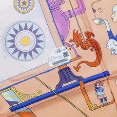 Auth. Hermès Scarf Tea for Two - Rose Poudré Blanc - New Store Tag