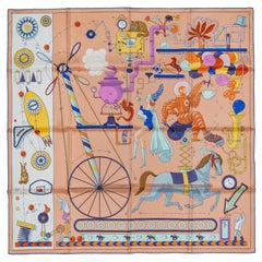 Auth. Hermès Scarf Tea for Two - Rose Poudré Blanc - New Store Tag