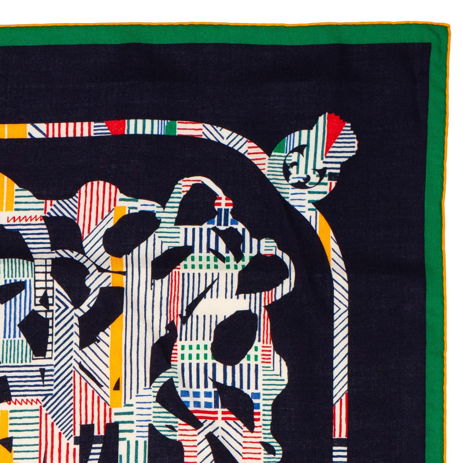 De las mujeres Aut. Chal Hermes Cavalcadour - CS140 - Verde anaranjado Azul marino - Etiqueta de cuidado nueva en venta