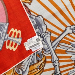 Auth. Hermes Shawl - Chorus Stellarum - CS140 - Rouge Rose Multicolour - New Tag