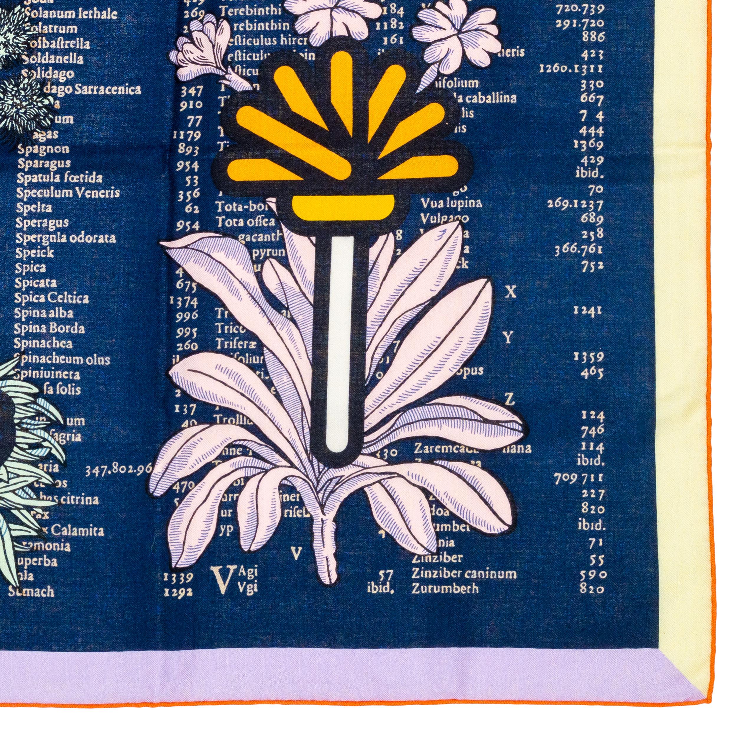 Aut. Chal Hermes CS140 Botanica Grafica Azul Oscuro Naranja - NEw WOCTS en venta 9