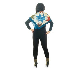 Auth. Hermes Shawl CS140 Libre Comme Pegase - Noir Rouge Kaki - New Store Tag