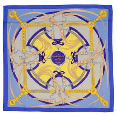 Aut. Chal Hermes La Promenade du Matin - CS140 - Lavande Ciel Jaune - Etiqueta NUEVO