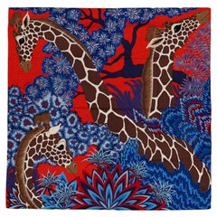 Autor. Hermes Schal - Die drei Grazien - CS140 - Rouge Bleu Marron New Tag