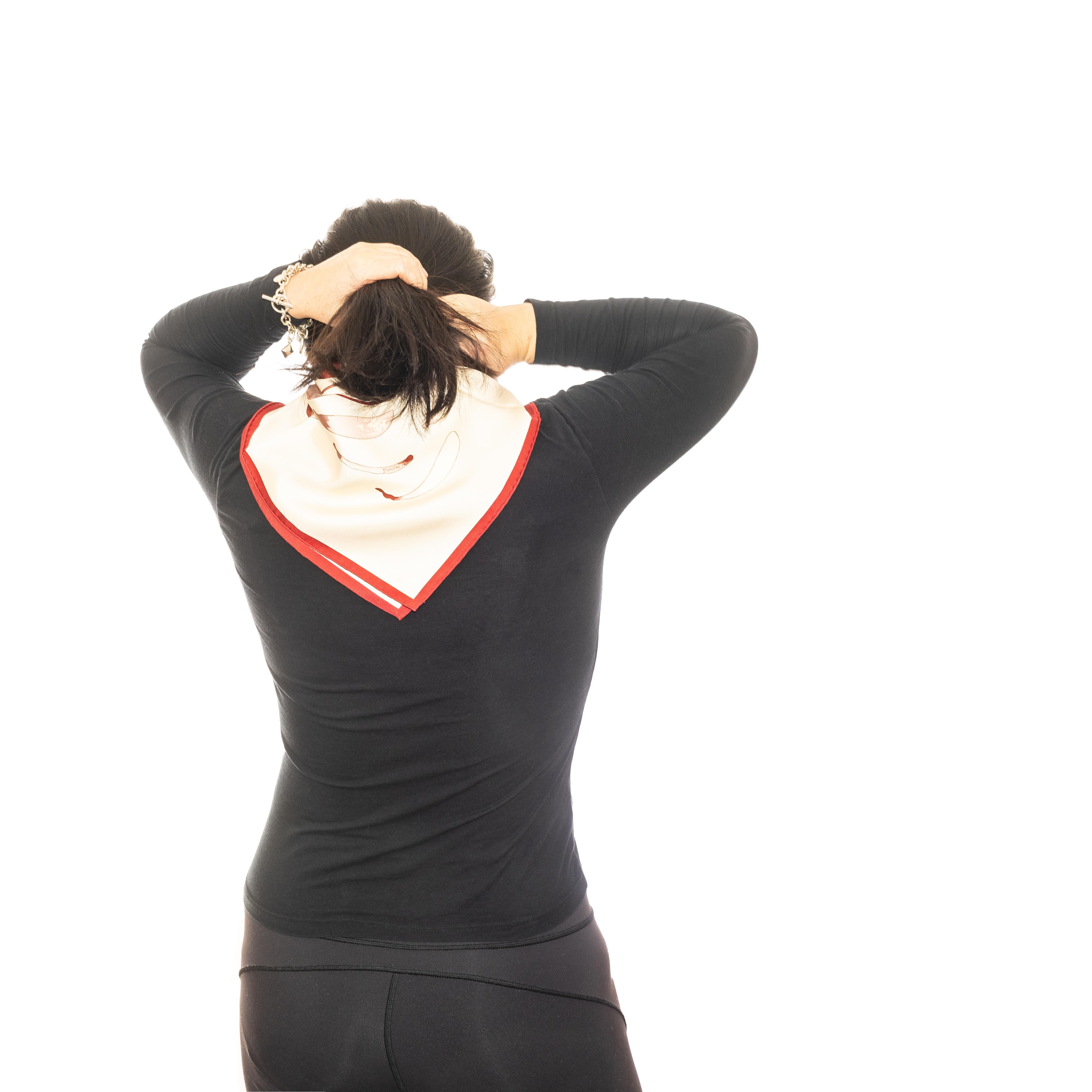 De las mujeres Auth. Hermes Silk Scarf Au Gré du Vent – Bordeaux Beige - Mint - Collector en venta