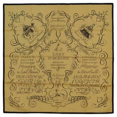 Aut. ¡Pañuelo de Seda Hermes L Art d'Ecrire - Negro Vainilla - MINT RARE!