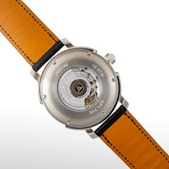 Auth. Hermes Watch Clipper Grande Date H1 - SS - Croco Strap - NEW