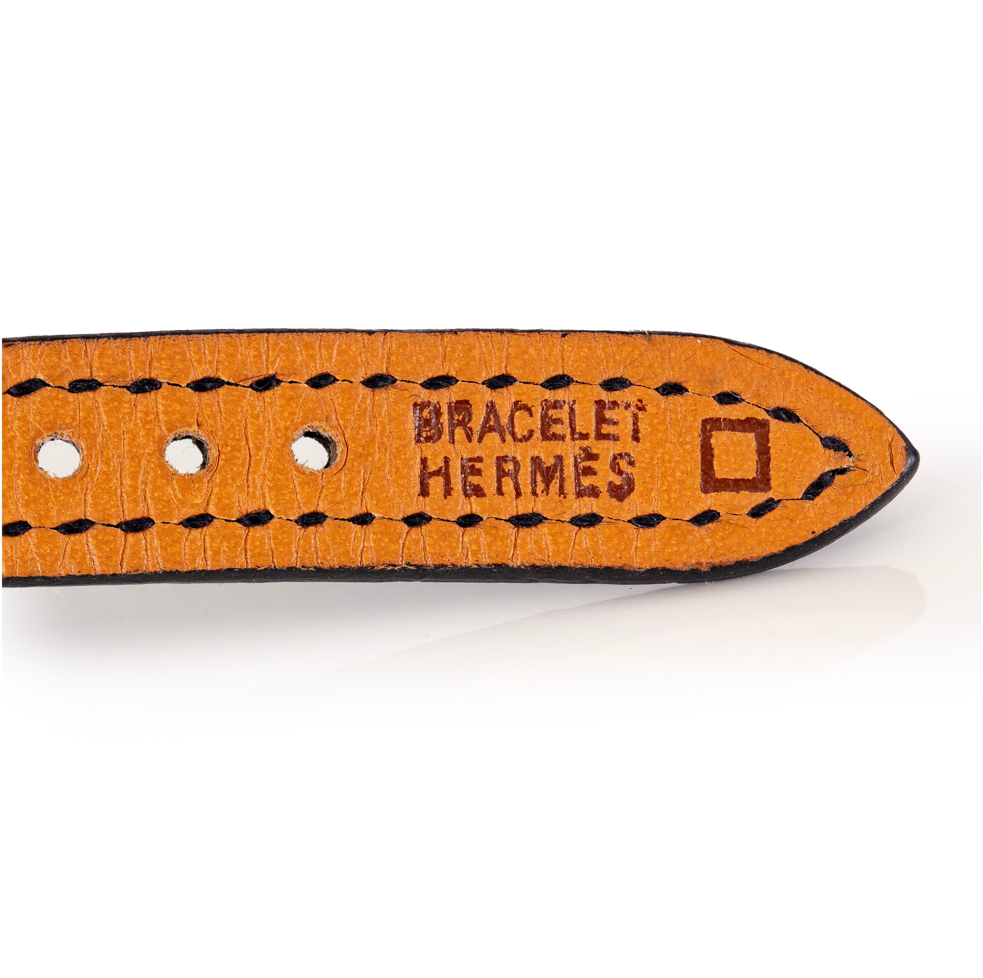 Aut. Reloj Hermes Heure MINI Lady Oro 950 - Diamantes - Croco NWOTS ¡¡¡RARO!!! en venta 1