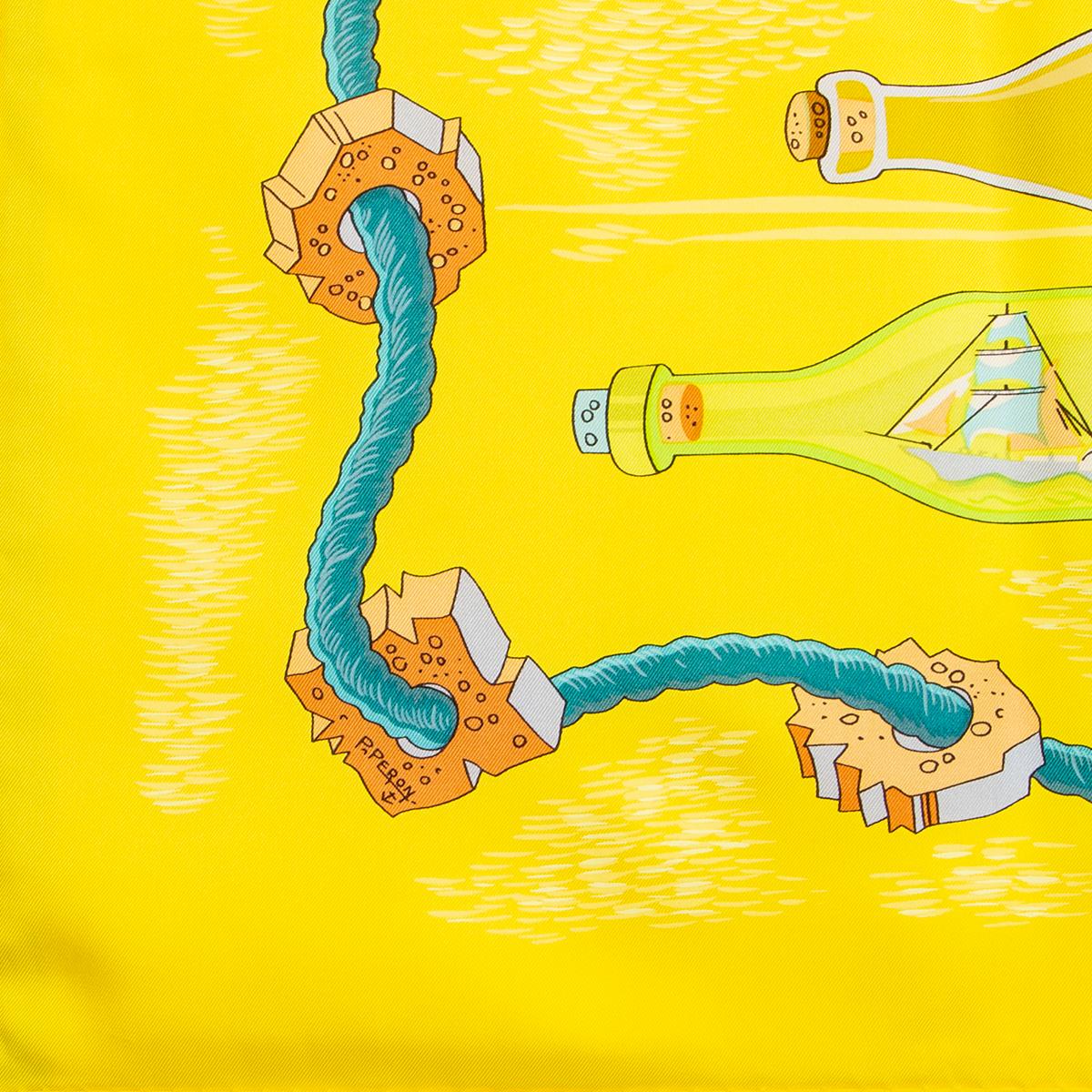 yellow hermes scarf