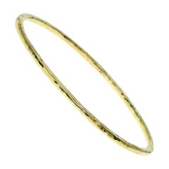 Auth Ippolita Glamazon 18 Karat Yellow Gold Bangle Bracelet