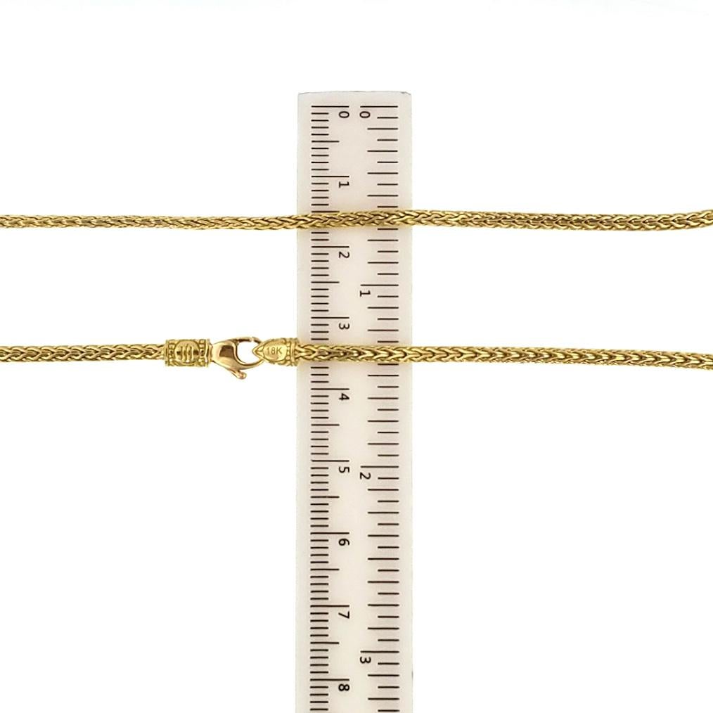 Auth John Hardy 18 Karat Yellow Gold Reversible Classic Chain Necklace 2