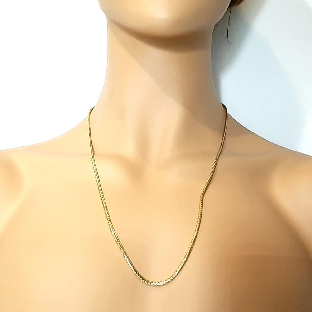 Auth John Hardy 18 Karat Yellow Gold Reversible Classic Chain Necklace 3