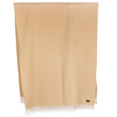 auth LORO PIANA beige cashmere OPERA STOLE Shawl Scarf