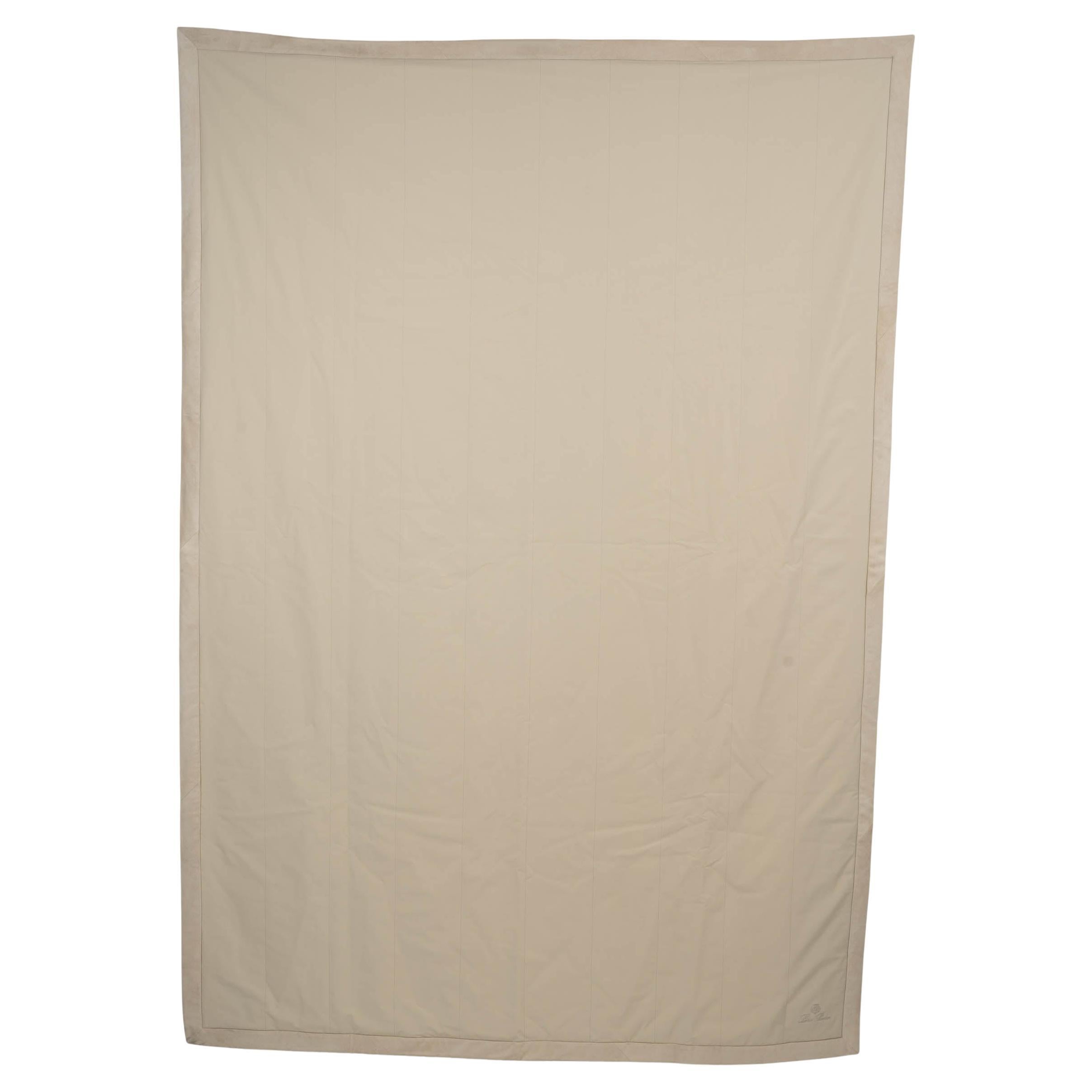 auth LORO PIANA beige LUISA SUEDE TRIM WINDMATE & CASHMERE Manta