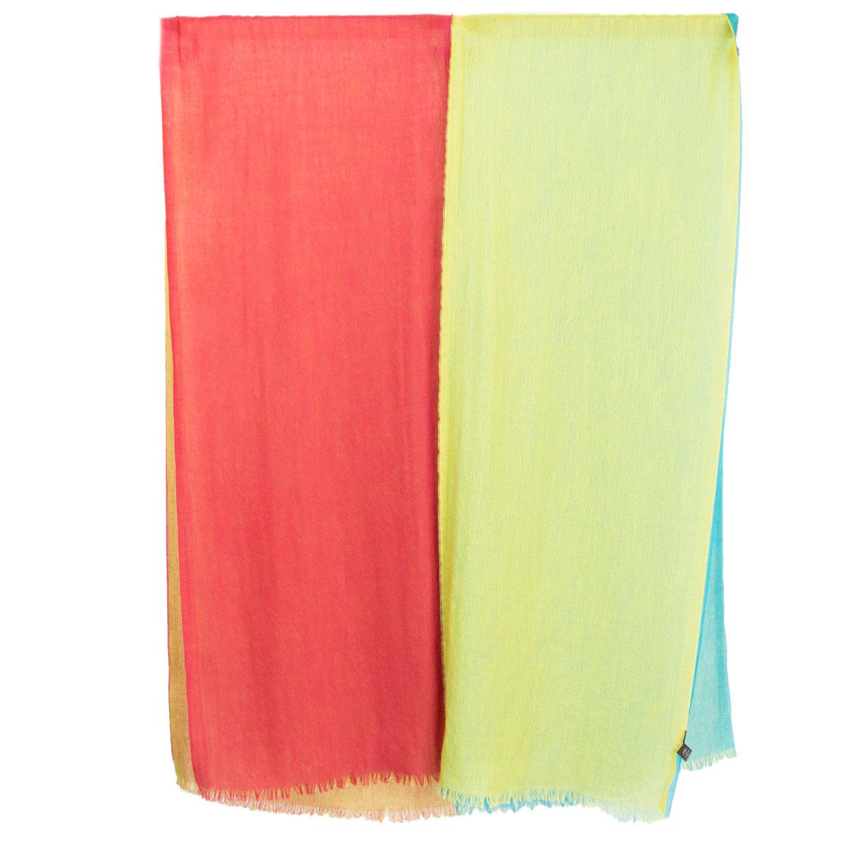 100% authentic Loro Piana shawl in lime, pink and turquoise cashmere (70%) and silk (30%). Has been worn and is in excellent condition. 

Width 73cm (28.5in)
Length 192cm (74.9in)

All our listings include only the listed item unless otherwise