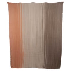 auth Loro Piana sciarpa scialle in cachemire e seta OMBRE dal colore tortora all'arancione