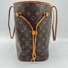 Auth Louis Vuitton Neverfull Monogram Canvas Tote Shoulder Bag Handbag