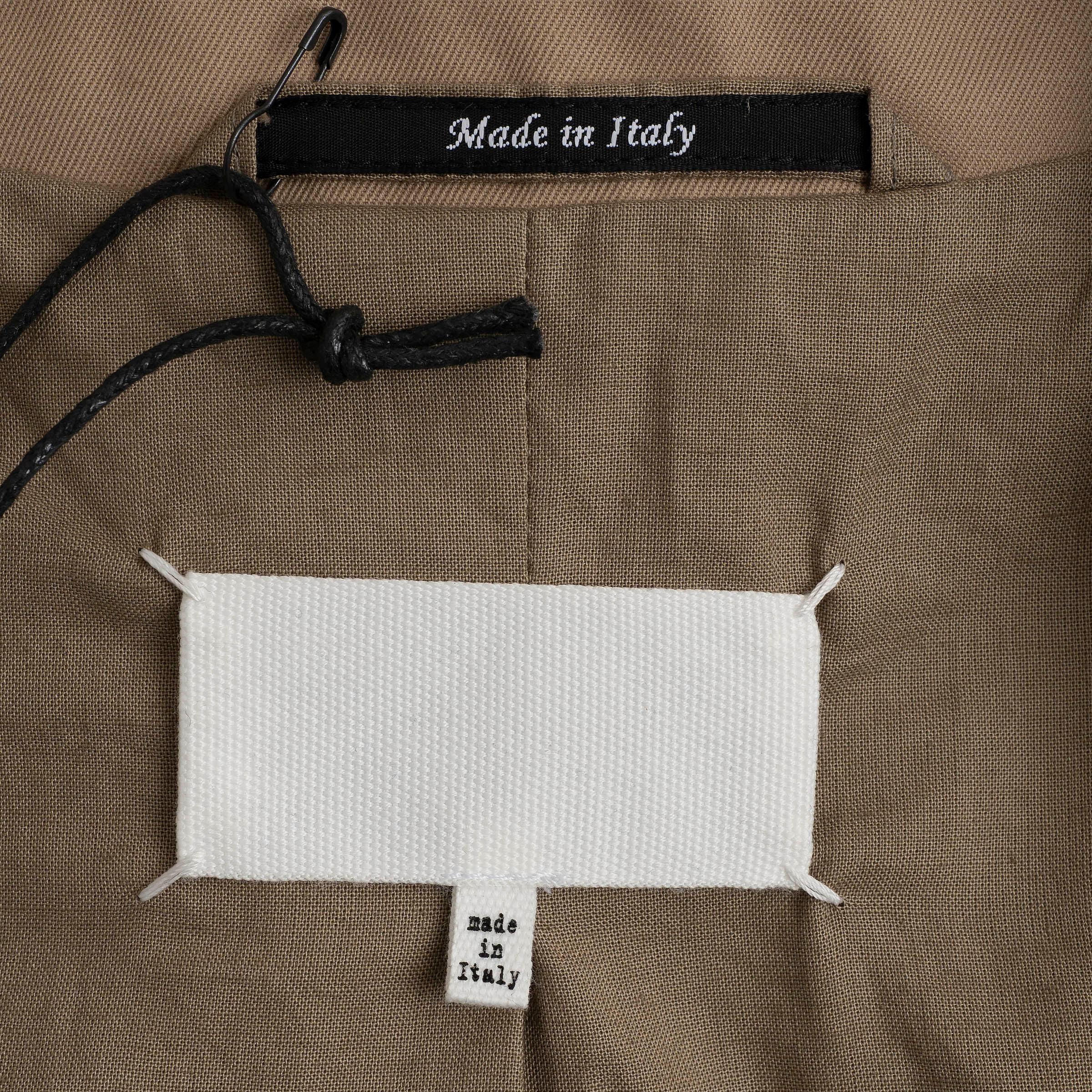 auth MAISON MARGIELA cotone beige 2020 A&M Giacca Cappotto 40 M. in vendita 1