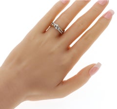 Auth Piero Milano: 18 Karat Weiß- und Gelbgold Ring mit 0,26 Karat Diamanten