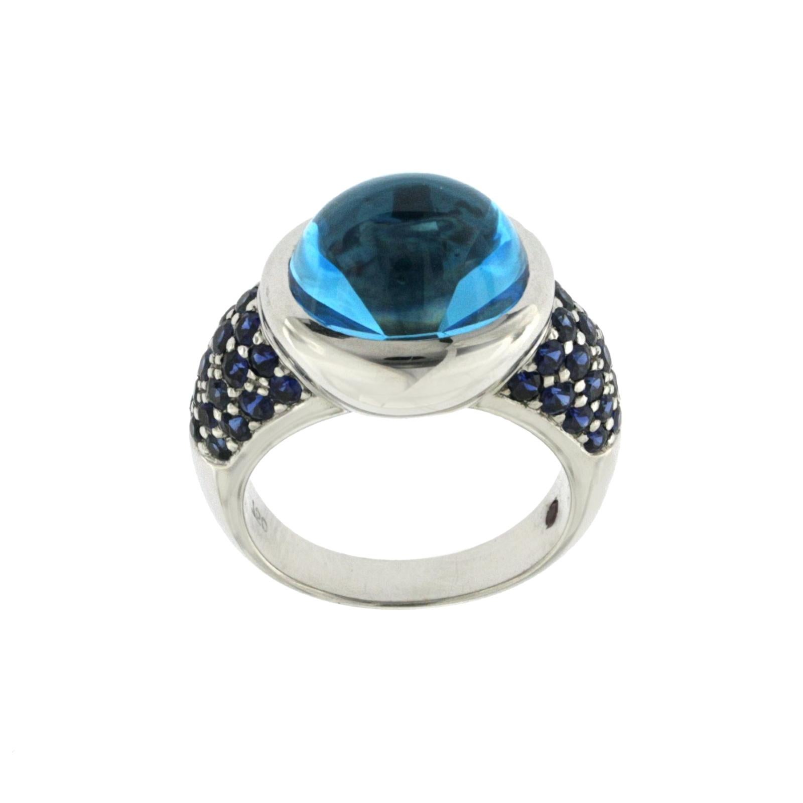100% Authentic, 100% Customer Satisfaction

Band Width: 13.3 mm

Metal: 18K White Gold

Size: 7

Hallmarks: 750

Total Weight: 13.2  Grams

Stone Type: Ruby, Blue Sapphire, Blue Topaz

Condition: Pre Owned 

Estimated Retail Price: $4500

Stock