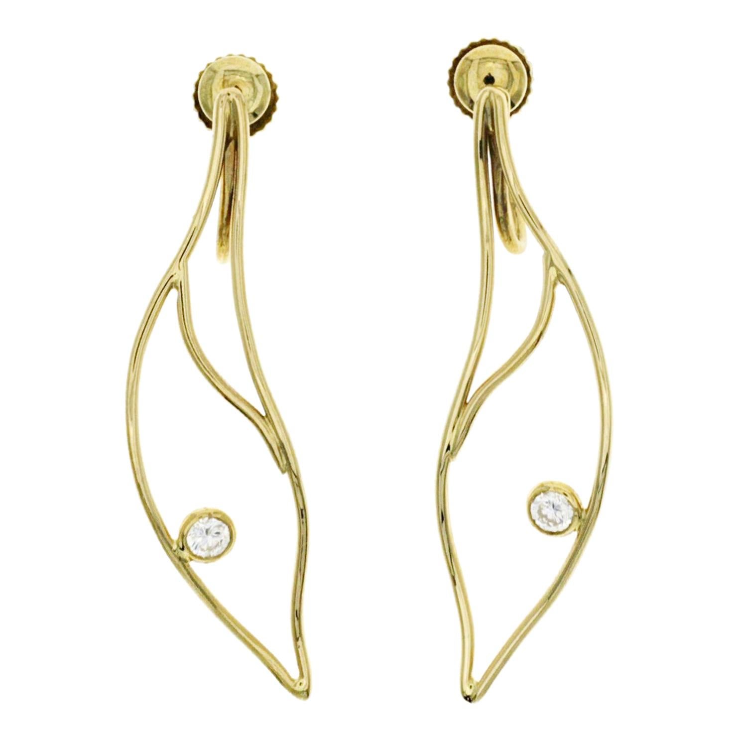 Auth Tiffany and Co. 18 Karat Yellow Gold Oval Link Earrings For Sale ...