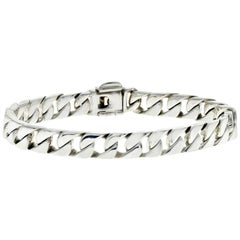 Authentic Tiffany & Co. 925 Sterling Silver Men's Curb Link Bracelet