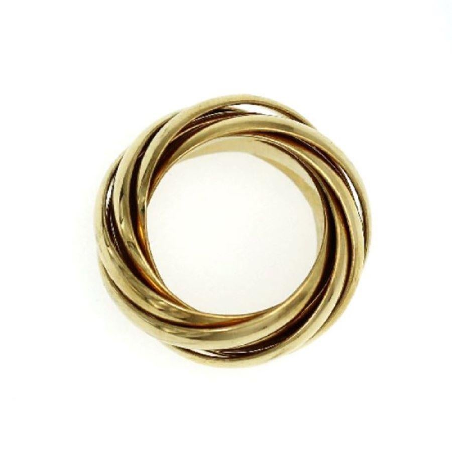 Women's or Men's Auth Tiffany & Co. New York 18k Yellow Gold Paloma Picasso Melody Band Ring SZ 8