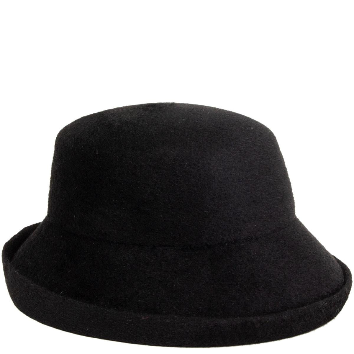 Black auth YOHJI YAMAMOTO black RABBIT FUR Hat 58