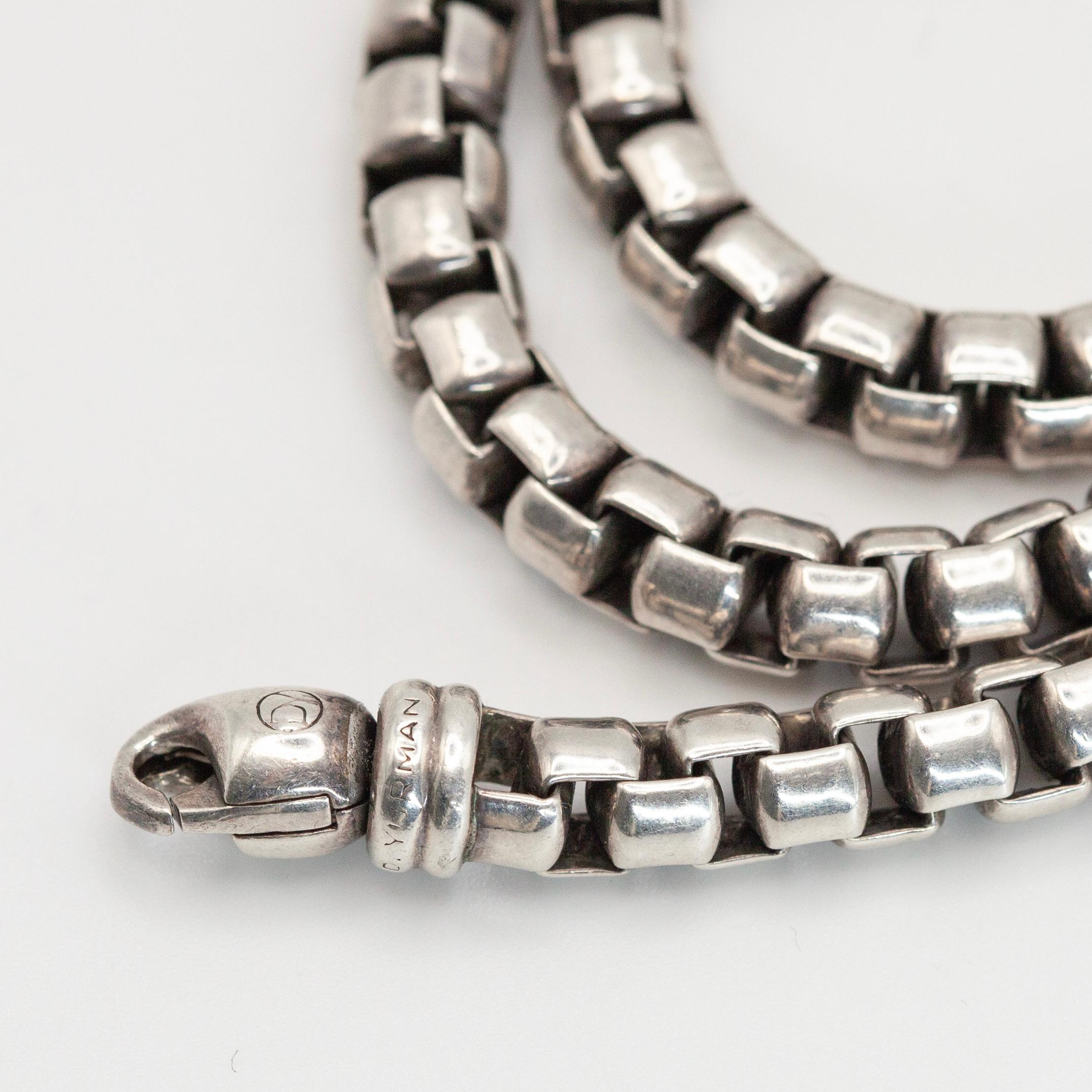 David Yurman Collana a catena in argento in vendita 1