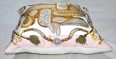 Hermes Vintage Medium "FESTIVAL" Silk Scarf Pillow