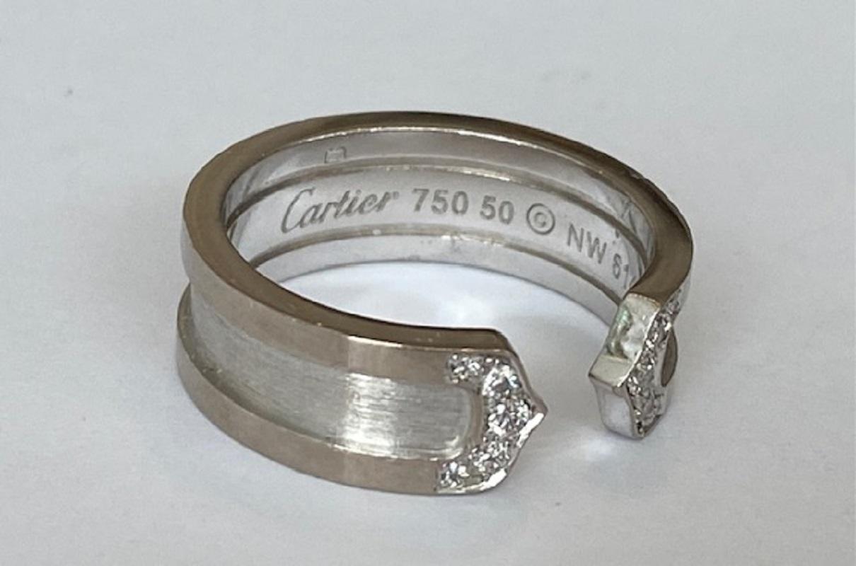 Authentic 18 kt white gold 