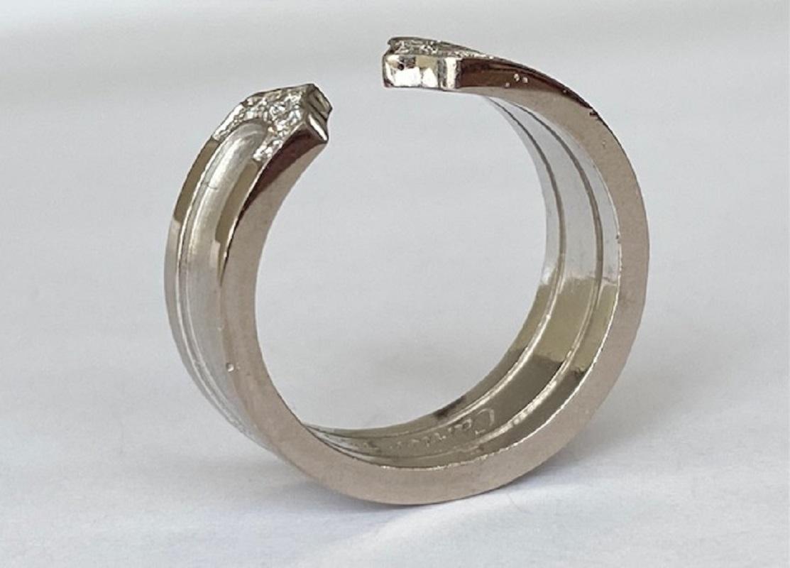 Authentic 18 kt white gold 