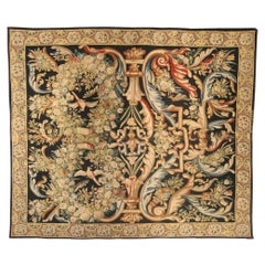 Authentic 18th Century Bold, Floral Gobelins Tapestry