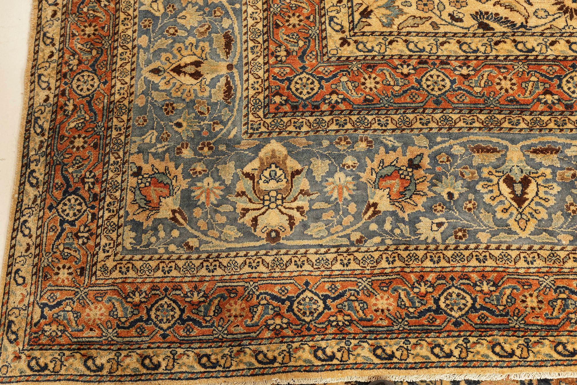Authentic 1900s Persian Khorassan Rug In Good Condition For Sale In New York, NY
