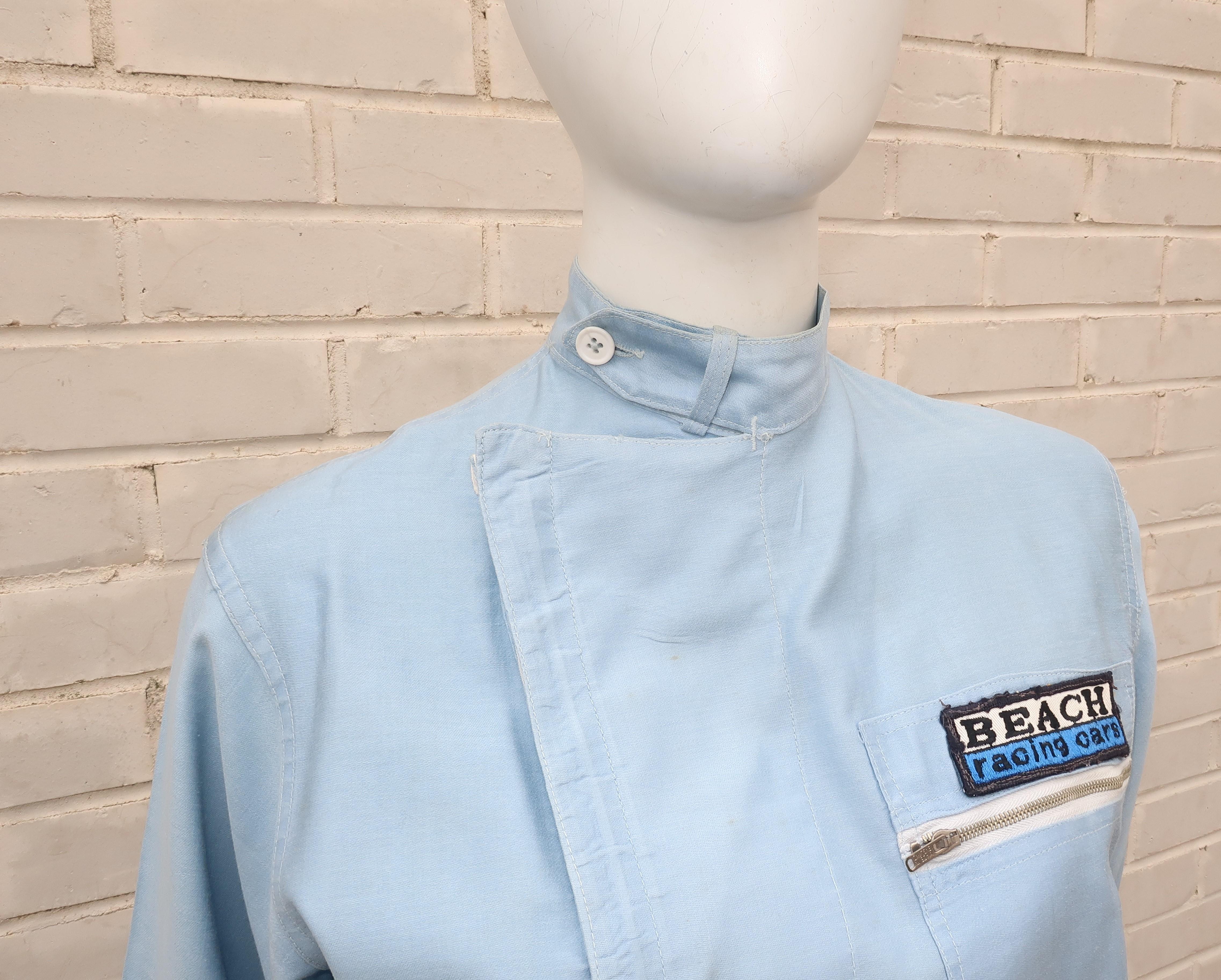 Authentic 1960’s Auto Racing Uniform Suit at 1stDibs