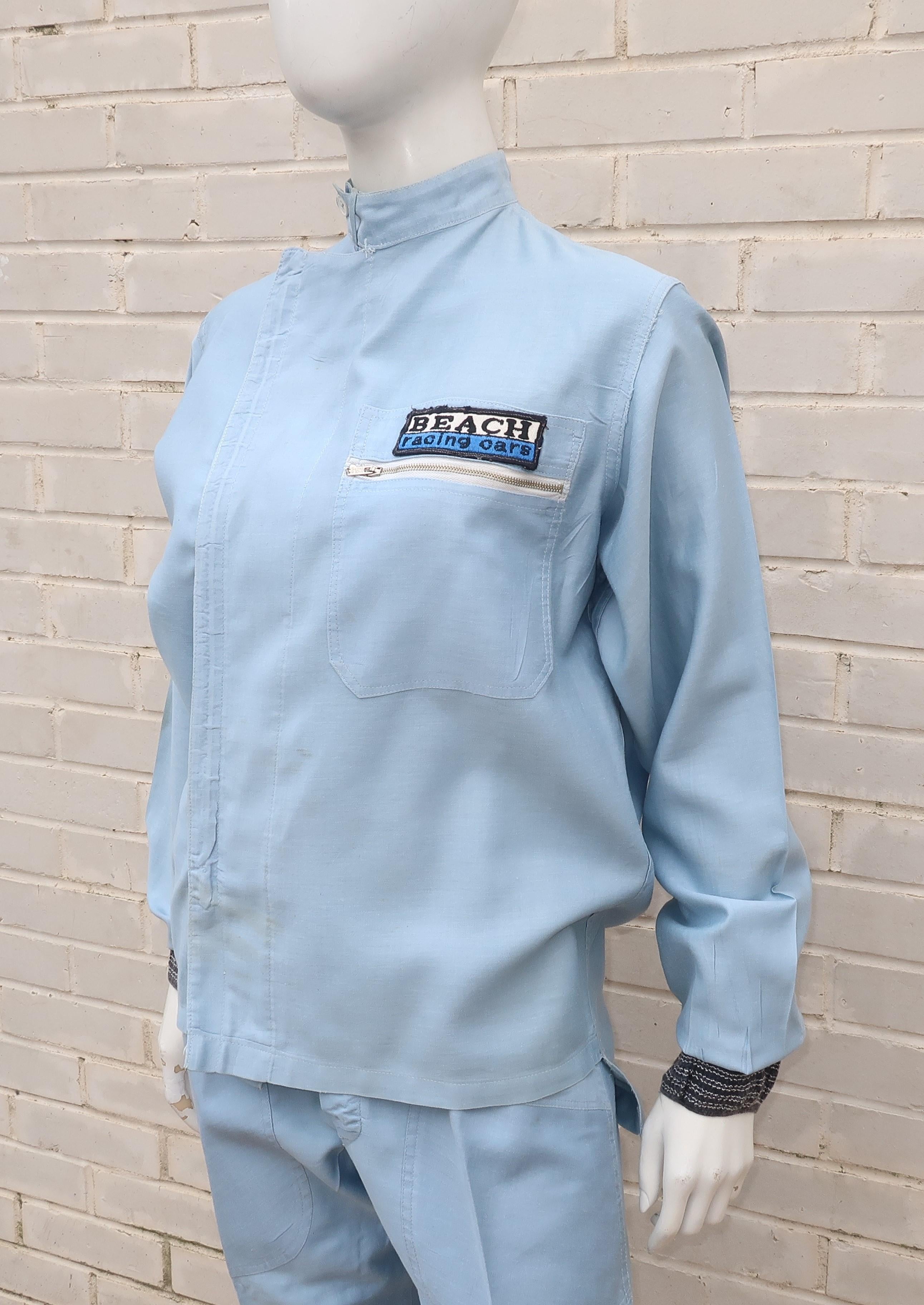Women's or Men's Authentic 1960’s Auto Racing Uniform Suit