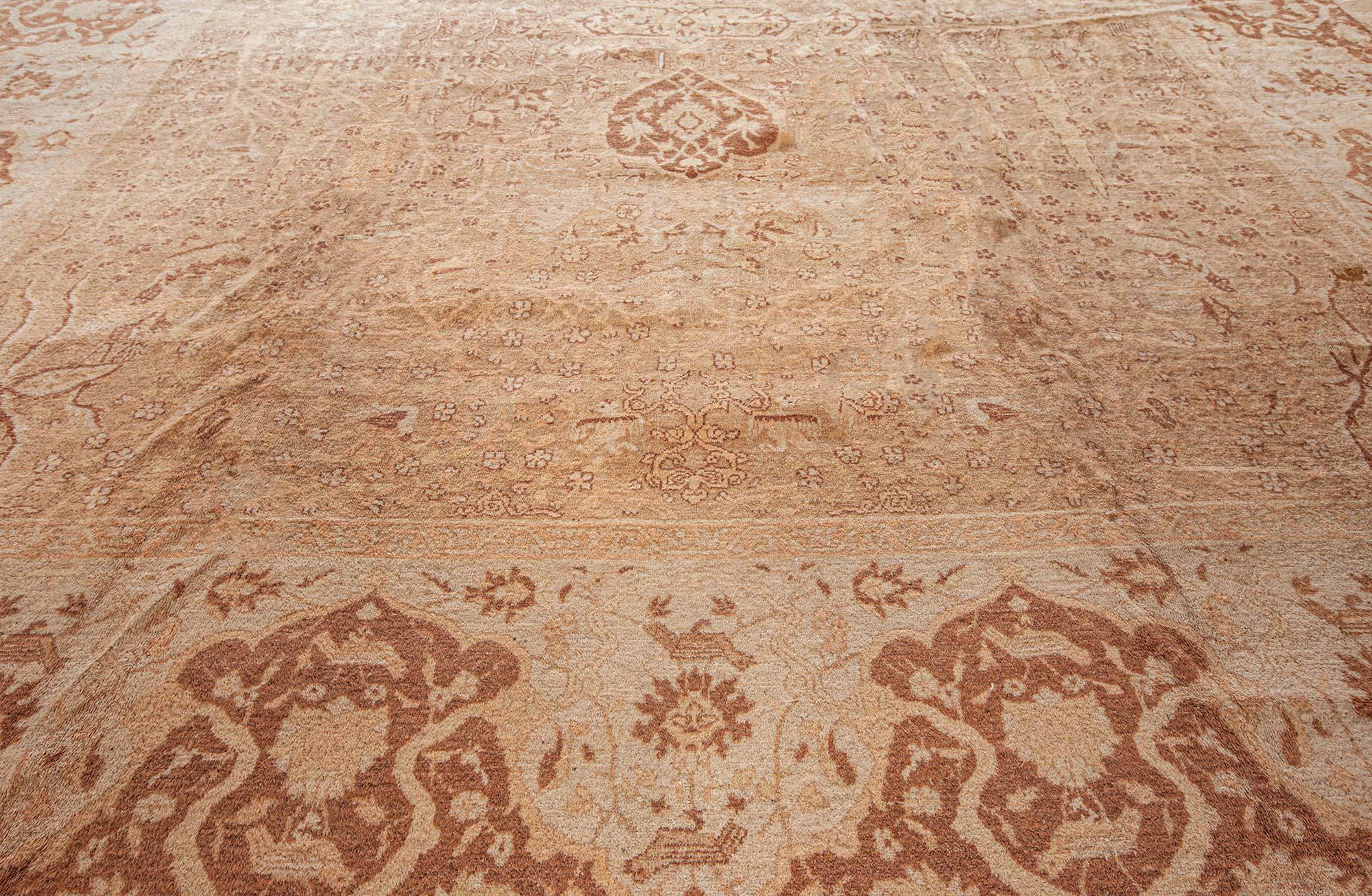 Wool Authentic 19th Century Indian Amritsar Rug For Sale