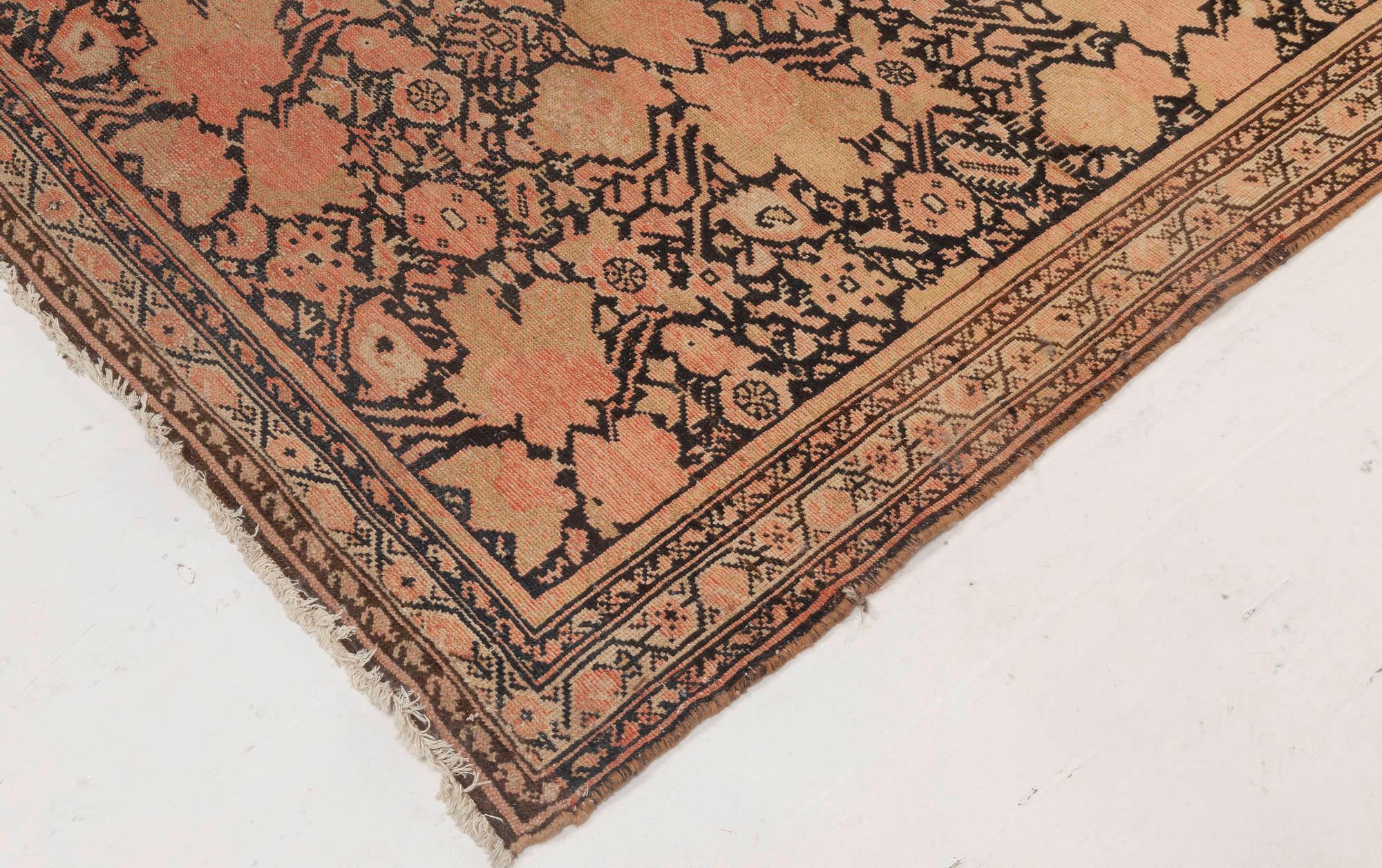 Hand-Woven 19th Century Malayer Hand Knotted Wool Runner For Sale