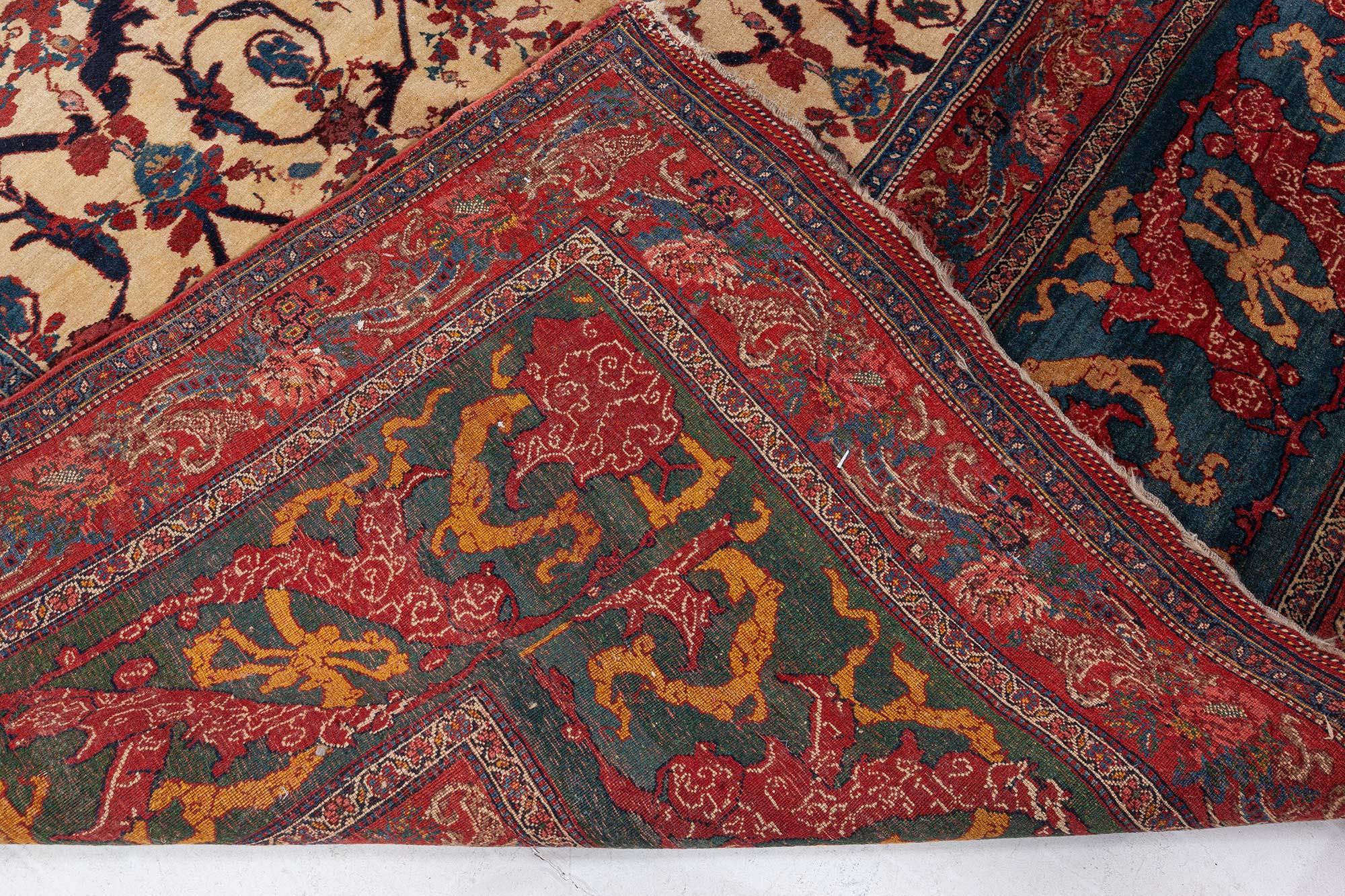 Authentique tapis persan Bidjar du 19ème siècle fait à la main en vente 1