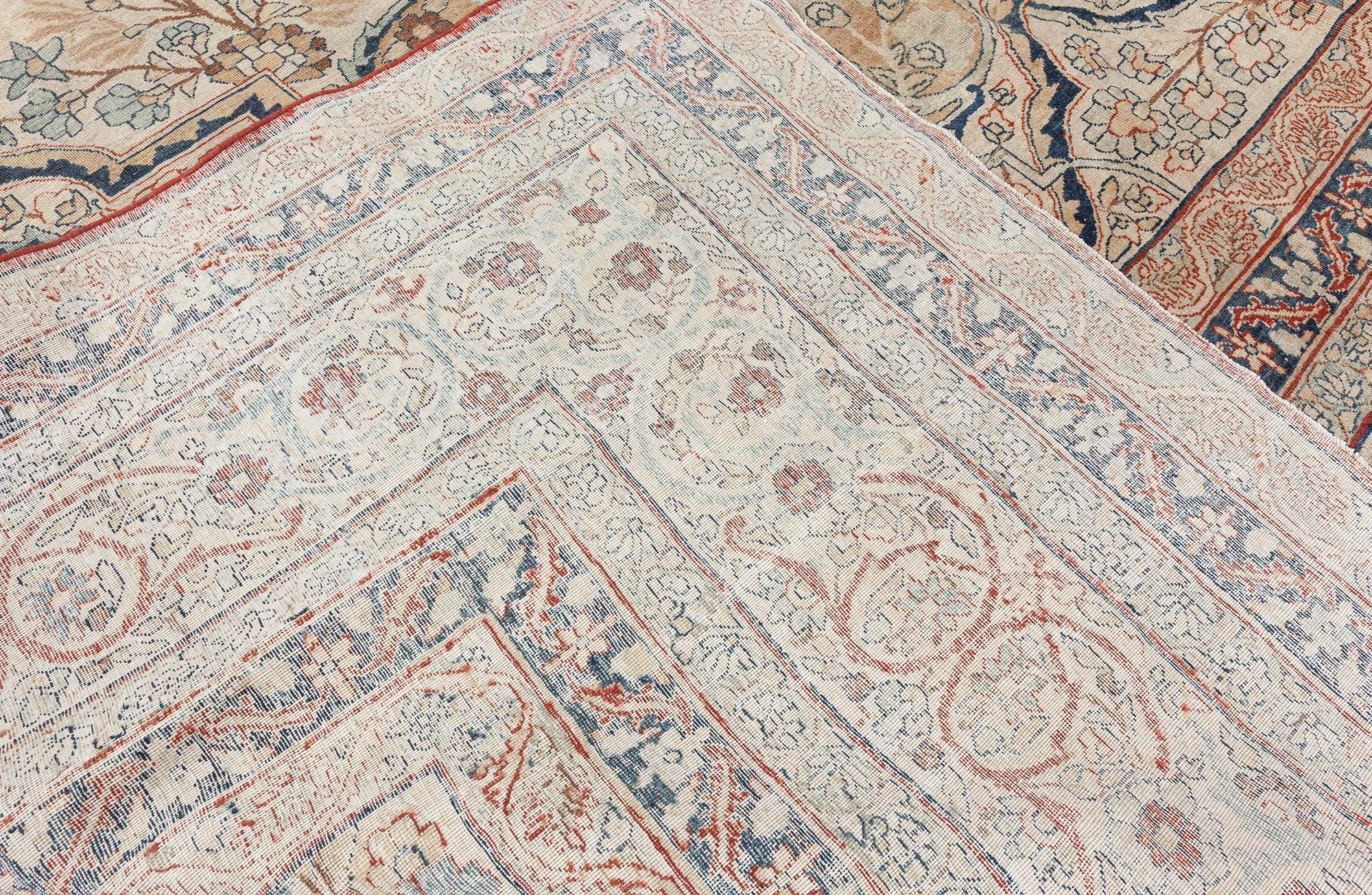 Authentic 19th Century Persian Kirman Carpet For Sale 5