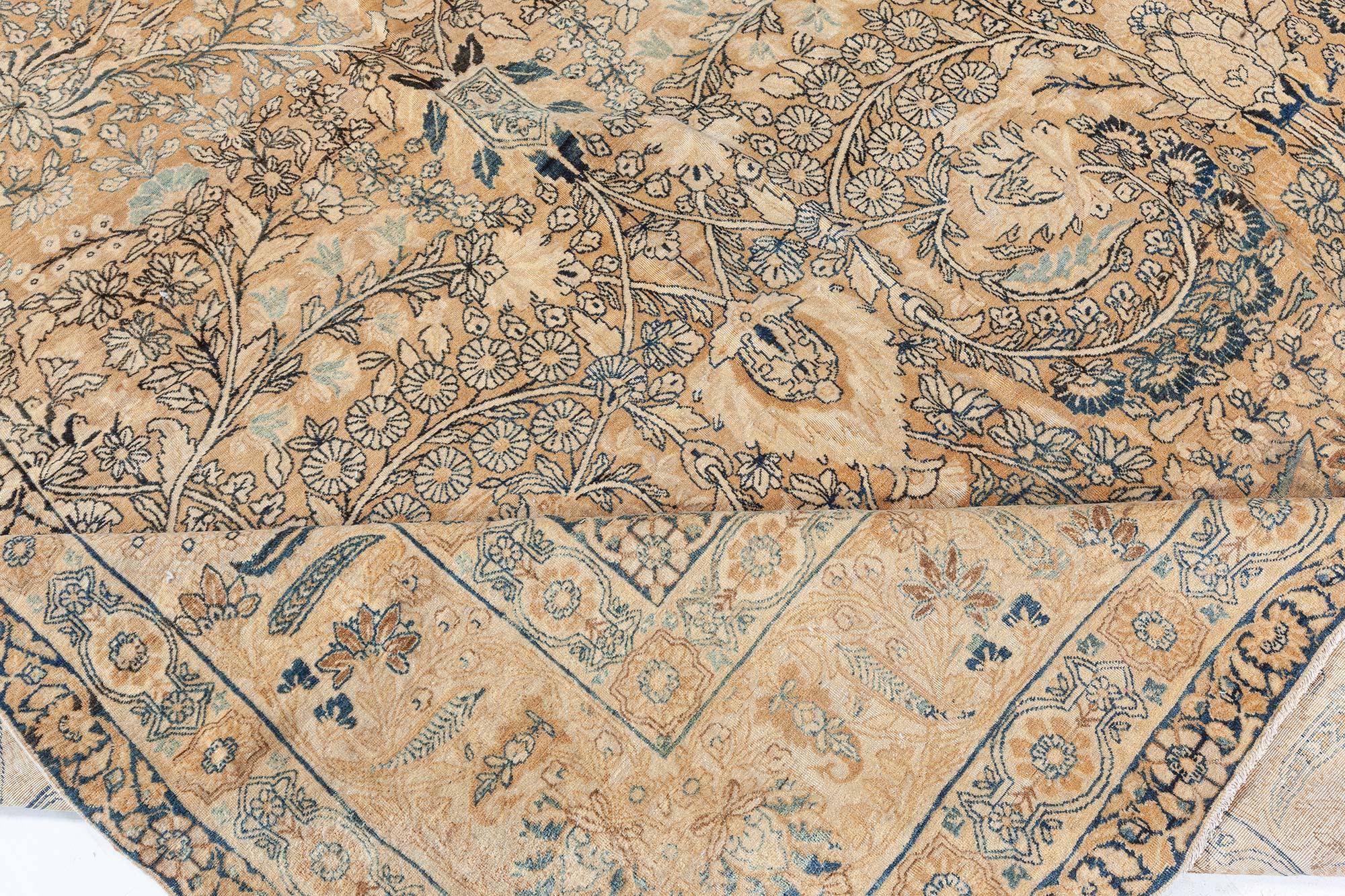 Authentic 19th century Persian Kirman carpet
Size: 11'8