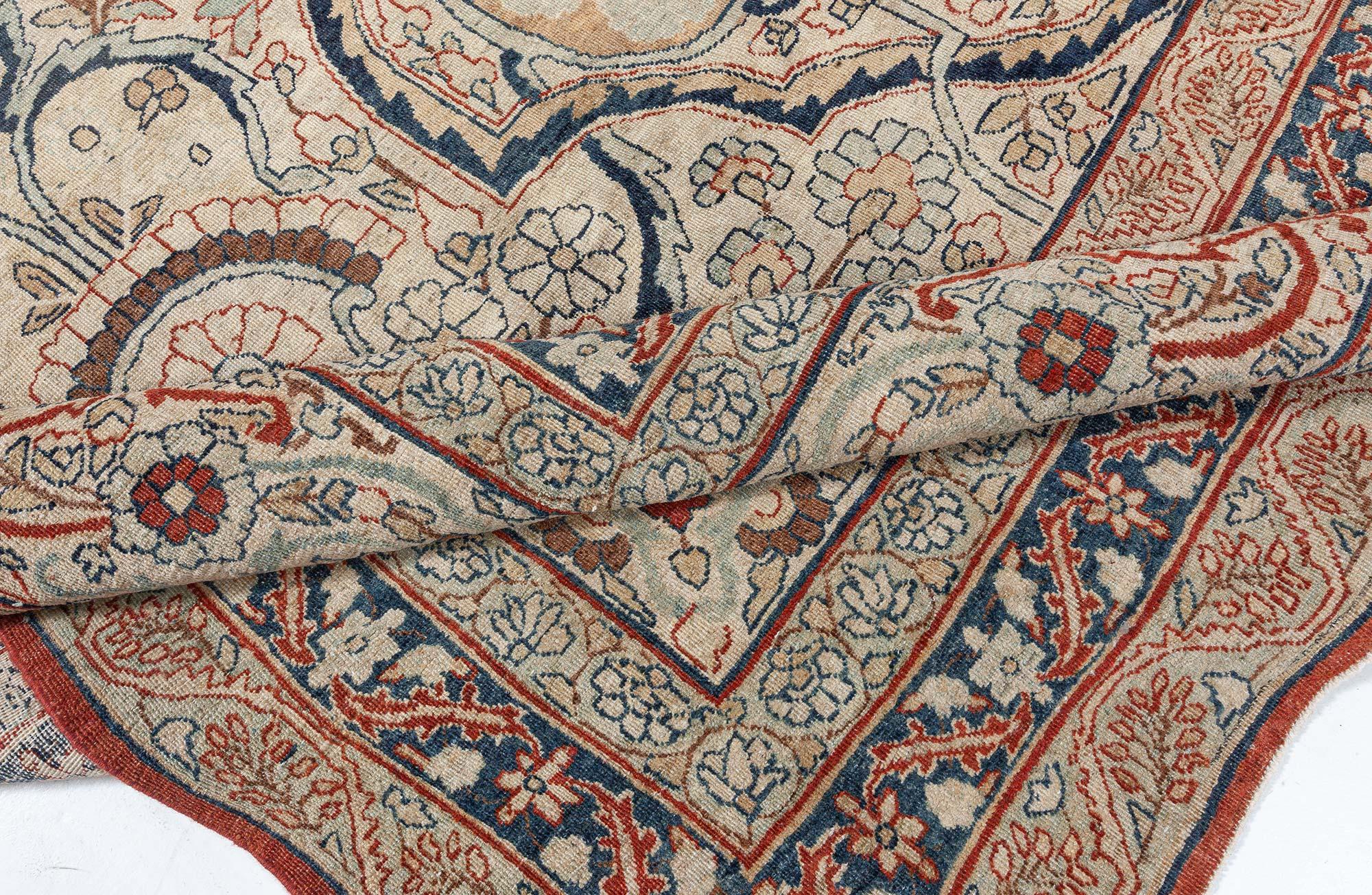 Authentic 19th century Persian Kirman carpet
Size: 12'9