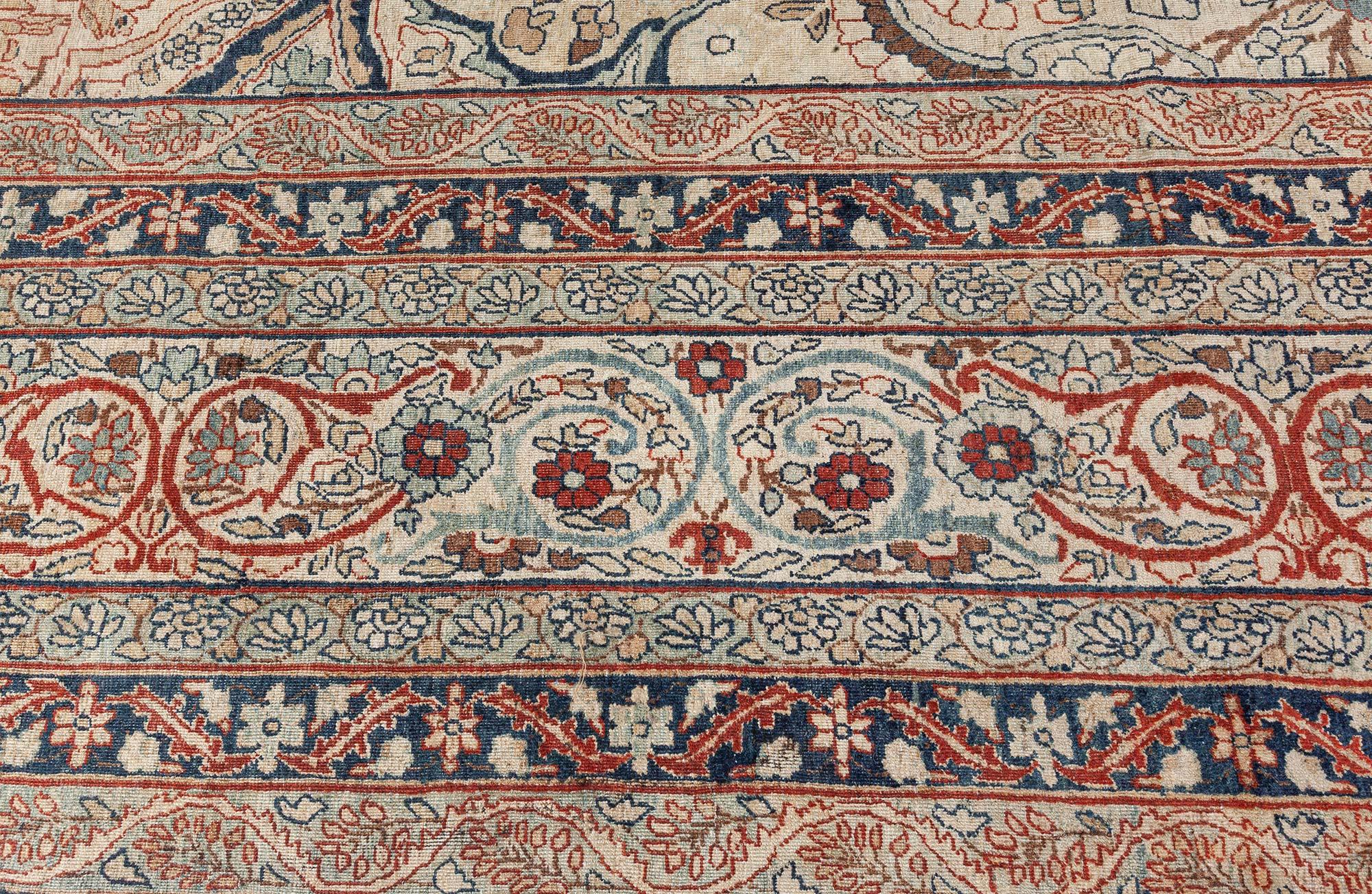 Authentic 19th Century Persian Kirman Carpet For Sale 3