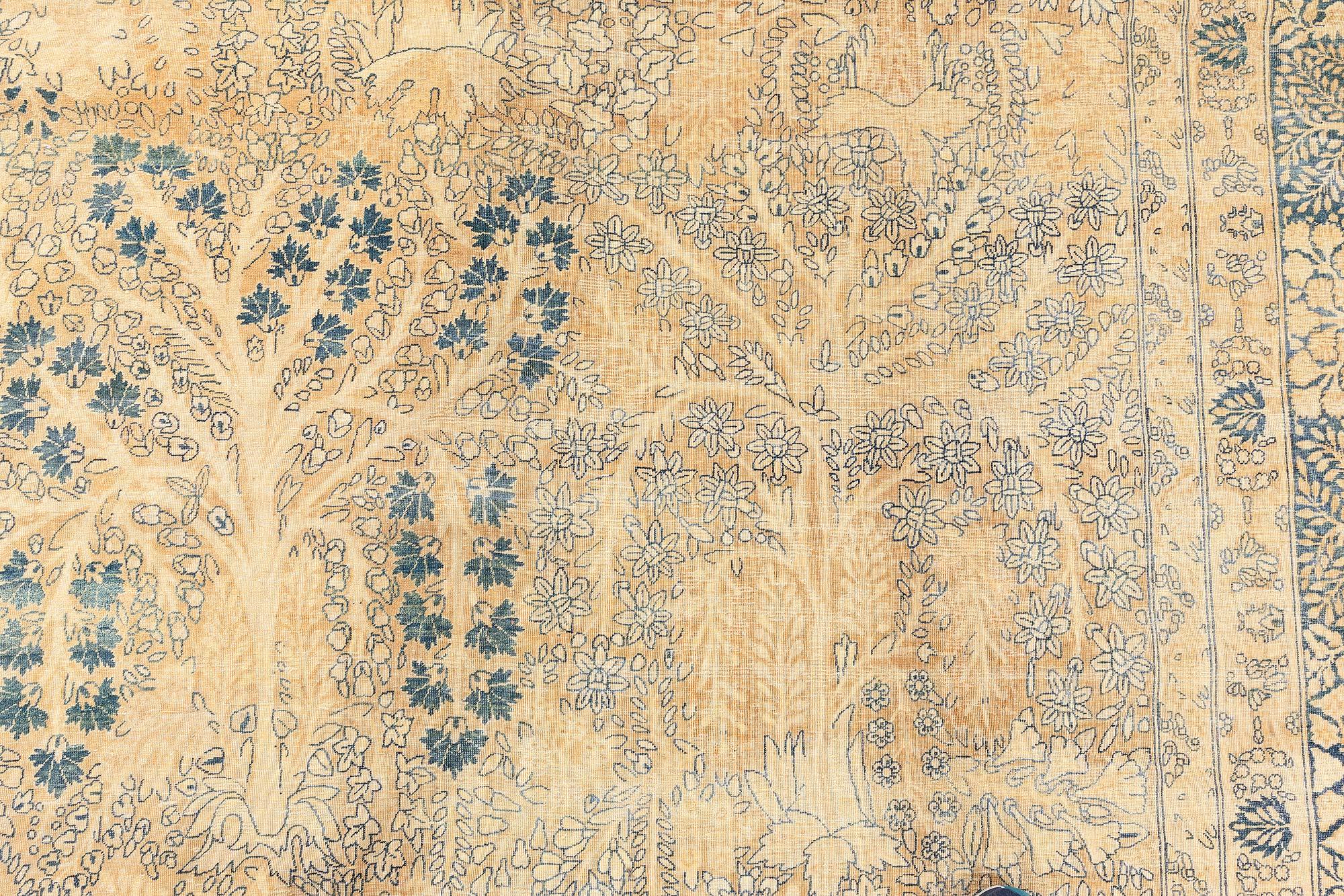 Tappeto persiano Kirman autentico del XIX secolo in vendita 1