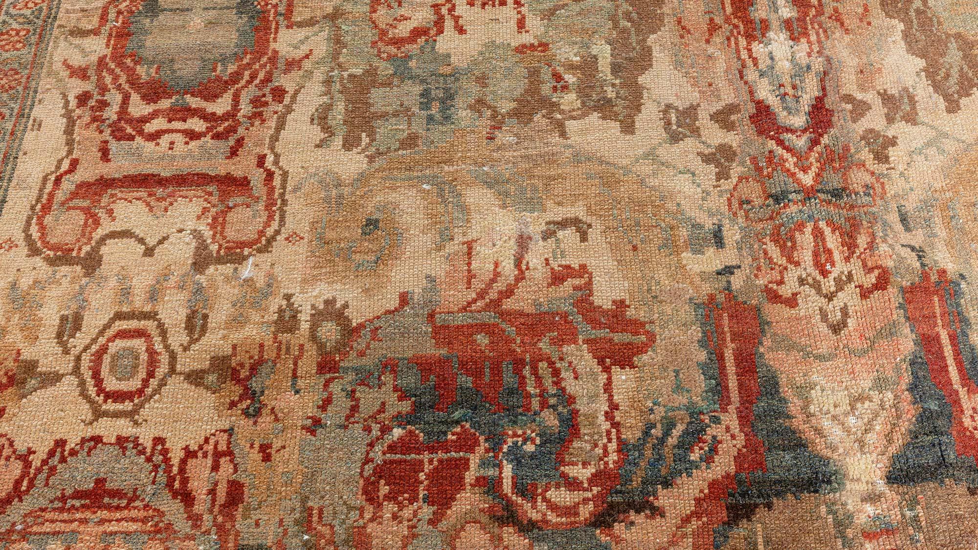 Authentic 19th Century Persian Malayer Rug For Sale 1