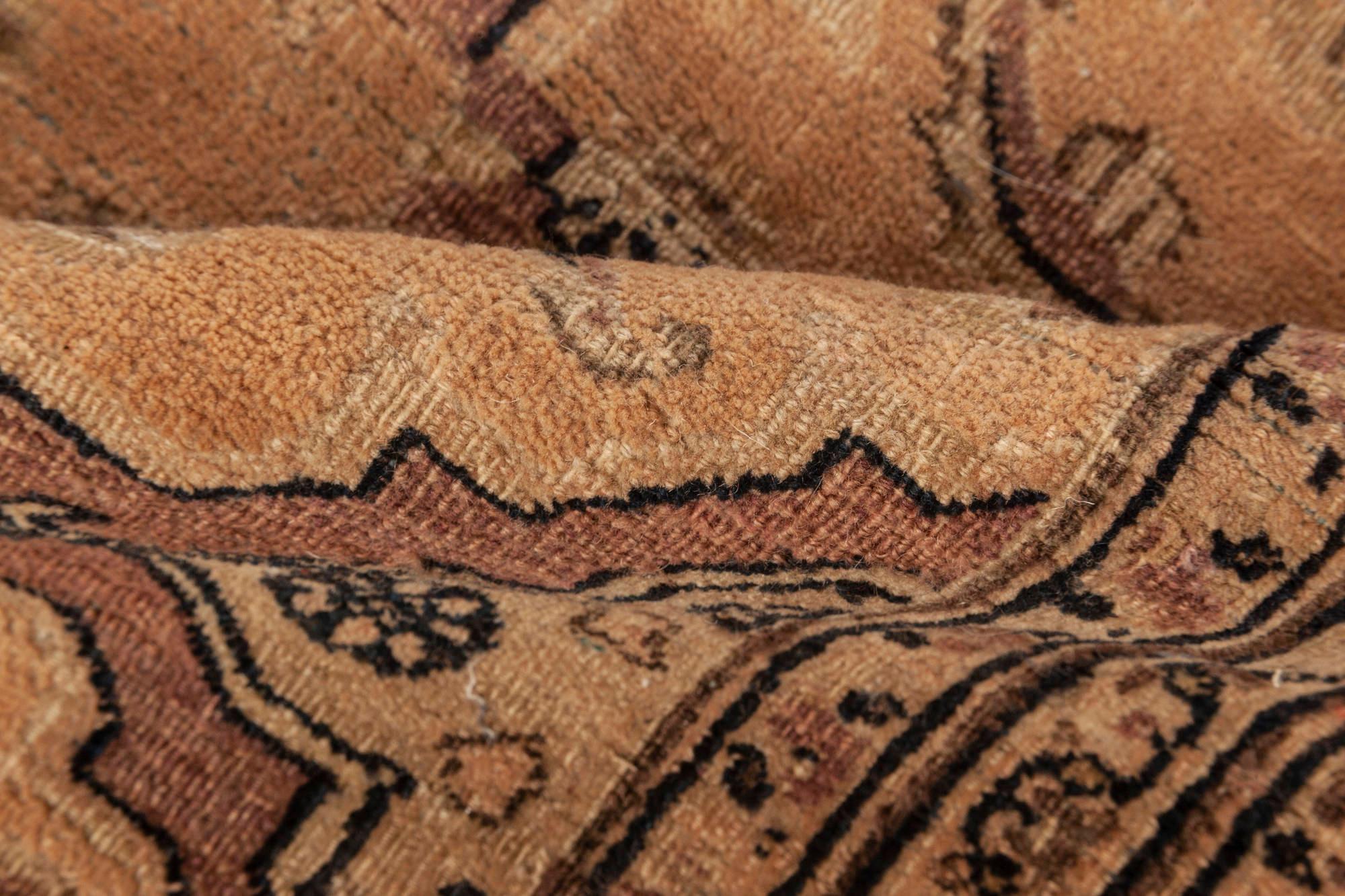 Authentic 19th Century Persian Meshad Handmade Wool Rug
Size: 14'0