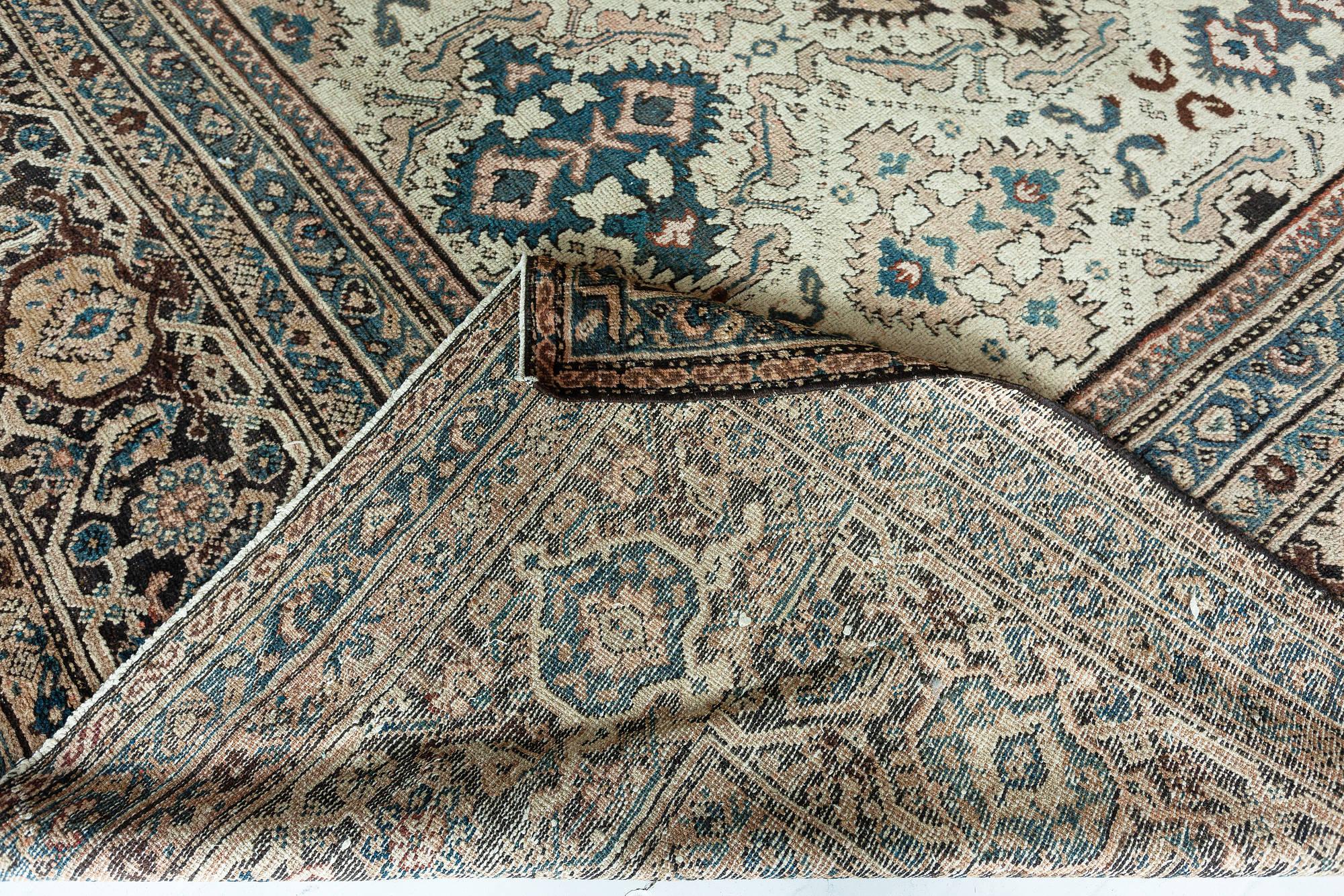 Authentic 19th Century Persian Sultanabad Handmade Wool Rug by Doris Leslie Blau
Size: 16'6